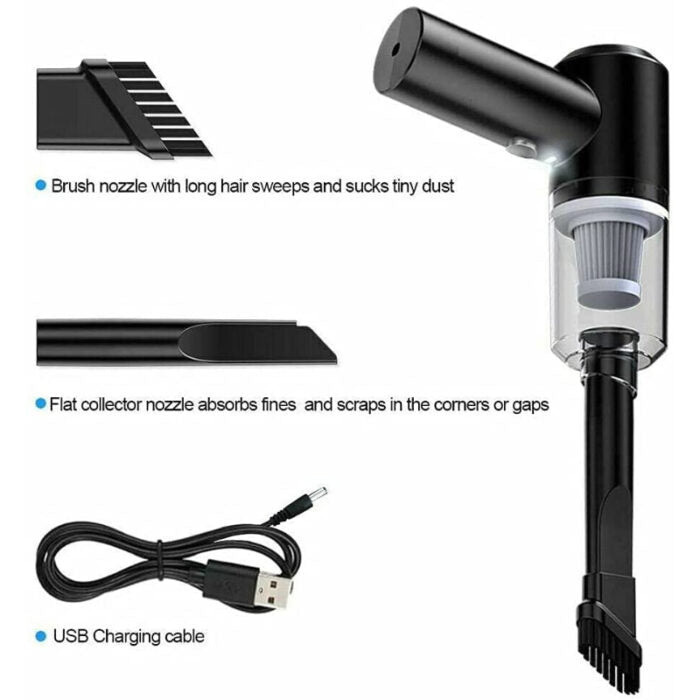 3-in-1 Wireless Mini Vacuum Cleaner